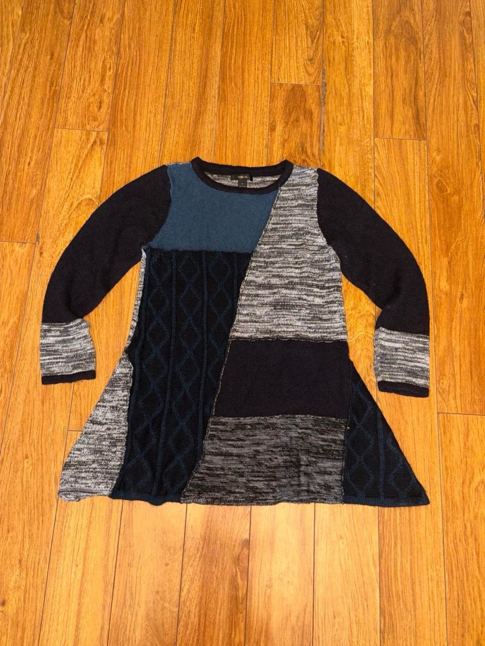 Y2K grunge patchwork sweater - Picture 4 of 4